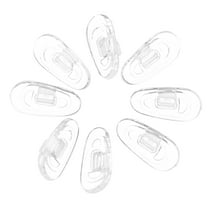 Hemoton 4 Pairs Comfortable Eyeglass Nose Pads Transparent Non-Slip Glasses Soft Silicone Nose Bridge Pads For School Home And Outdoor Use