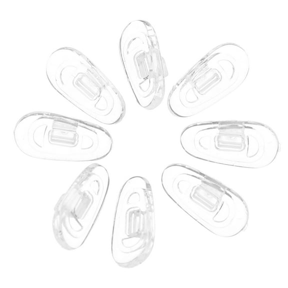 Hemoton 4 Pairs Comfortable Eyeglass Nose Pads Transparent Non-Slip Glasses Soft Silicone Nose Bridge Pads For School Home And Outdoor Use