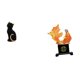 thumbnail image 1 of Estatua de gato de resina, figura decorativa, escultura animal, adorno coleccionable para entrada, estantería, sala de estar, dormitorio, escritor, 1 of 8