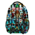 thumbnail image 5 of AFeng Upgrade 3PC-SET Set ROBLOX Virtual World Primary Secondary School Schoolbag Backpack Mochila Backpack Lightening Zipper Shoulder, 5 of 5