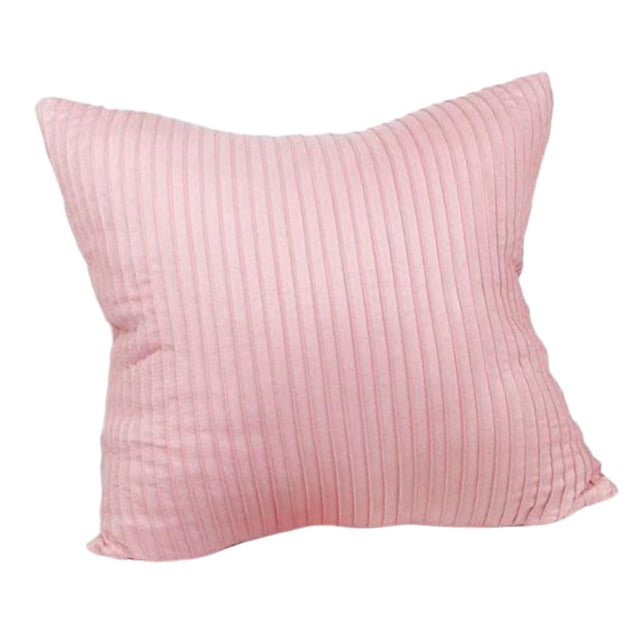 Funda de almohada de color sólido Funda de almohada de Funda de cojín Rosa 45cm