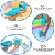 thumbnail image 4 of Unanscre - Paquete de 2 pistolas de agua de dinosaurio para niños, pistola de agua de acción de bomba duradera Dino para exteriores, juguetes de chorro de agua de tiro de largo alcance, 4 of 5