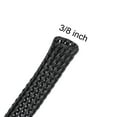 thumbnail image 2 of 100 Ft - 3/8 In Expandable Braided Cable Sleeving, PET Cable Management, Wire Wrap Loom Tube, Black, 2 of 6