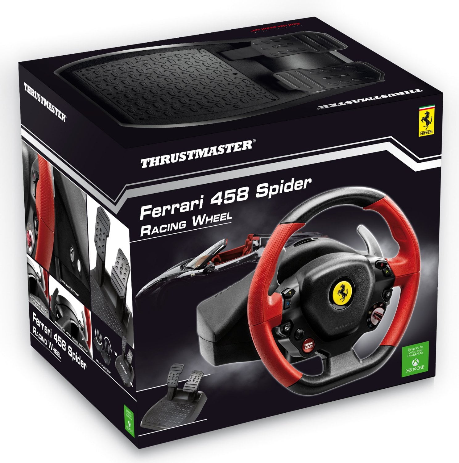 Refurbished Thrustmaster 3576627 Ferrari 458 Spider Racing Wheel Xbox One Walmartcom