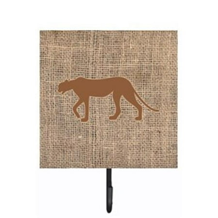 

Carolines Treasures BB1004-BL-BN-SH4 Leopard Burlap and Brown Leash Or Key Holder
