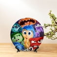 thumbnail image 3 of Lsque inside out 2 Pattern Ceramic Decorative Plate Decorative Plates with Display Stand Personalized Porcelain Plate Ceramic Ornaments for Wall Hanging Decoration-6in, 3 of 6