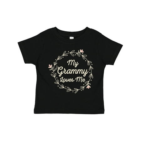 

Inktastic My Grammy Loves Me Girls Granddaughter Gift Toddler Toddler Girl T-Shirt