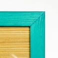 thumbnail image 3 of Rustic Wooden Picture Frame 11x14 - 100% Natural Solid Eco Distressed Wood for Wall Mounting Photo Frame - Emerald, 3 of 6