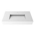 thumbnail image 5 of Pyramid 36" Solid Surface Bathroom Sink in White No Faucet Hole, 5 of 7