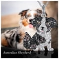 thumbnail image 5 of Dijes y Collares DogNeck06 2Pzas Australian Shepherd Negro/Plata Metal Cadena y Dije. High Monaco MXOKG-002, 5 of 5