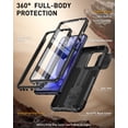 thumbnail image 3 of Poetic Revolution Case for Moto G Power 5G 2025 [Not Fit 2024 Version], [Slide Camera Cover], Full-Body Cover with Kickstand and Built-in-Screen Protector, Black, 3 of 5