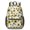 Sunflower and Outline White Pattern, variant on Sunflower and Outline White Pattern 17" Waterproof Oxford School Backpacks for Teens, S-Shape Padded Straps, for School, Travel, Hiking, Camping