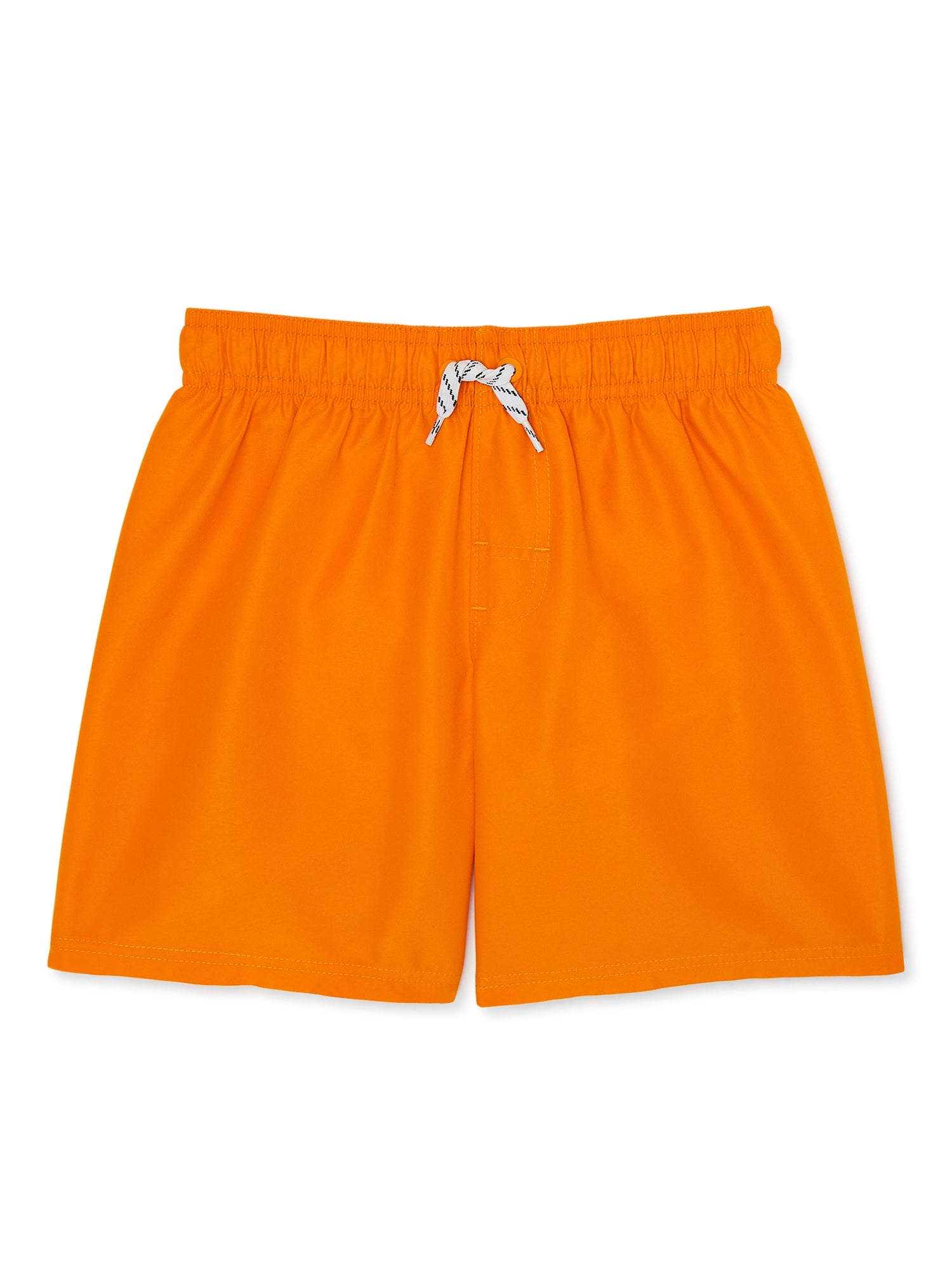 Wonder Nation Boys Value Swim Solid Trunks, Sizes 418 & Husky