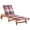 Brown, variant on vidaXL Patio Lounge Chair Sunbed Sunlounger with Cushion Solid Acacia Wood