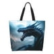 thumbnail image 1 of Balery Blue Thunder Storm Dragon Bolsa Tote Estilo Estético con Cremalleras, Bolsa de Hombro, Bolsa de Compras Grande y Plegable, 1 of 8