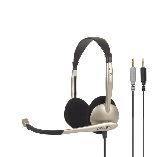 Auriculares supraaurales Koss CS100 de doble cara con reconocimiento de voz