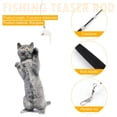 thumbnail image 1 of Cat Teaser Wands, caña de pescar retráctil varita Cat Teaser Rod Toy (negro), 1 of 6