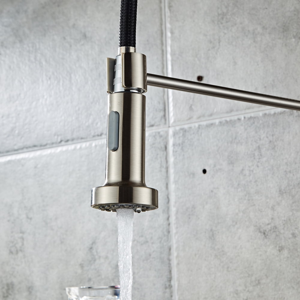 Kepooman Pull-Out Kitchen Sink Faucet with Sprayer, Swivel Spout, Chrome Kepooman Pull-Out Kitchen Sink Faucet with Sprayer, Swivel Spout, Chrome