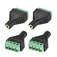 thumbnail image 1 of Unique Bargains 2.5mm 4 Pole Female to AV Screw Terminal Audio Video Connector Green 4Pcs, 1 of 3