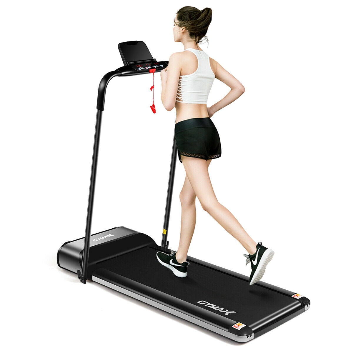 Ultra-Thin electricflat Treadmill Easy to Move and Store Home Fitness Equipment for Weight Loss Small Electric Ultra-Thin Silent Indoor Sports Fitness Equipment 