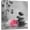Pink, variant on Zen Spa Floral Wall Art Grey Zen Stone Bamboo with Pink Water Lily Canvas Wall Art Yoga Meditation Room Decor Wall Decor for Office Bedroom Bathroom Home Ready to Hang 12L x 16W Inch