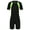 Black Yellow, variant on Manyakai Kids Boys Girls One Piece Short Sleeve Shorty Wetsuit with Zipper Quick Dry Bathing Suit Navy Blue 8