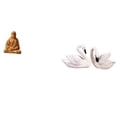 thumbnail image 1 of Figura De Resina Del Sagrado Corazón De Jesús, Cisne, Regalo Coleccionable Para Dormitorio, Oficina, Escritorio, Chimenea, Sala De Estar, Decoración Para Tarta De Navidad., 1 of 8