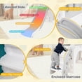 thumbnail image 2 of Barara King 9-in-1 Indoor Slide with Basketball Hoop and Steering Wheel, Kids Baby Toddler Slide for Kids, Indoor, Gray, 2 of 8