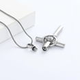 thumbnail image 5 of Crystal Cross Necklace for Ashes Birthstone Cross Urn Necklaces for Ashes Keepsake Cremation Jewelry for Pet Human Ashes, 5 of 7