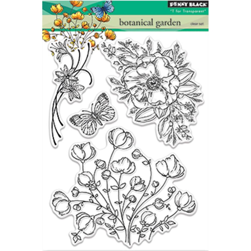 Penny Black Clear Stamps 5 Inch X 7 InchBotanical Garden
