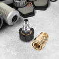 thumbnail image 4 of 2pcs High Pressure Washer Fittings Brass Quick Connect Set for Power Washer Hose Adapter and Quick Coupler Pressure Washer Fittings, 4 of 9