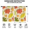 thumbnail image 2 of Autumn Decor Fall Festival Rustic Style Kitchen Curtains 2 Pieces Semi-Sheer,42x54in Kitchen Curtains Fall Holiday Long Curtain, 2 of 5