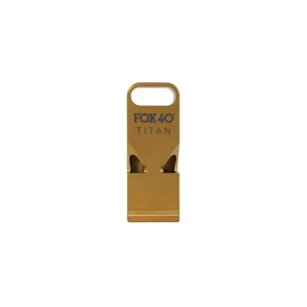 Silbato Titan Premium Doble Tono de Titanio Fox 40 Dorado