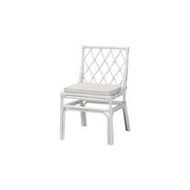bali & pari Carwyn Bohemian White Rattan Dining Chair