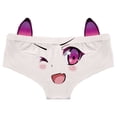 thumbnail image 1 of Aayomet Culottes pour Femmes Taille Basse Imprimé Tangas Bikini Invisible Strings Personnalisés sous-Vêtements Femmes Culottes Coton String (Violet, m), 1 of 3