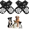 thumbnail image 1 of Calcetines Antideslizantes para Perros 2 Pares Protectores de Patas de Mascotas Suaves y Ajustables Protector de Patas de Mascotas de Doble Cara Antideslizante para Interiores para Perros pequeños, M, 1 of 5