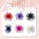 thumbnail image 5 of Qarigey Sombrero de red con lazo de flores para mujer, pinza para el pelo para dama de honor, accesorios para fiesta de boda, tocado con pinza Sombreros Púrpura, 5 of 6