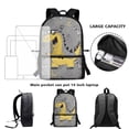 thumbnail image 5 of Uorisanigo Kids School Backpack with Padded Straps, Dinosaur Print School Bag for Boys 6-12 Year Old, Durable Lightweight Multifunctional Large Capacity Universal Fit Schools, Travel & Sports, 5 of 6