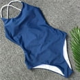 thumbnail image 5 of Fengqque Sexy One-Piece Swimsuit Women Bandage Backless Bikini Swimsuit Swimwear Bathing Beachwear, 5 of 9
