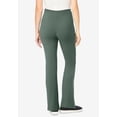 thumbnail image 2 of Woman Within Plus Size Tall Stretch-Cotton Knit Pull-On Bootcut Pocket Leggings, 2 of 6
