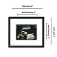 thumbnail image 2 of 6x5 Black Sonogram Frame with White on Baby Blue Mats with 1 Opening to Display 1 4x3 Sonogram -, 2 of 6