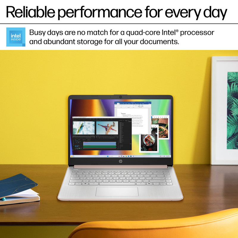HP - 14" Laptop - Intel Processor N150 - 4GB Memory - 128GB UFS - Pale Rose Gold