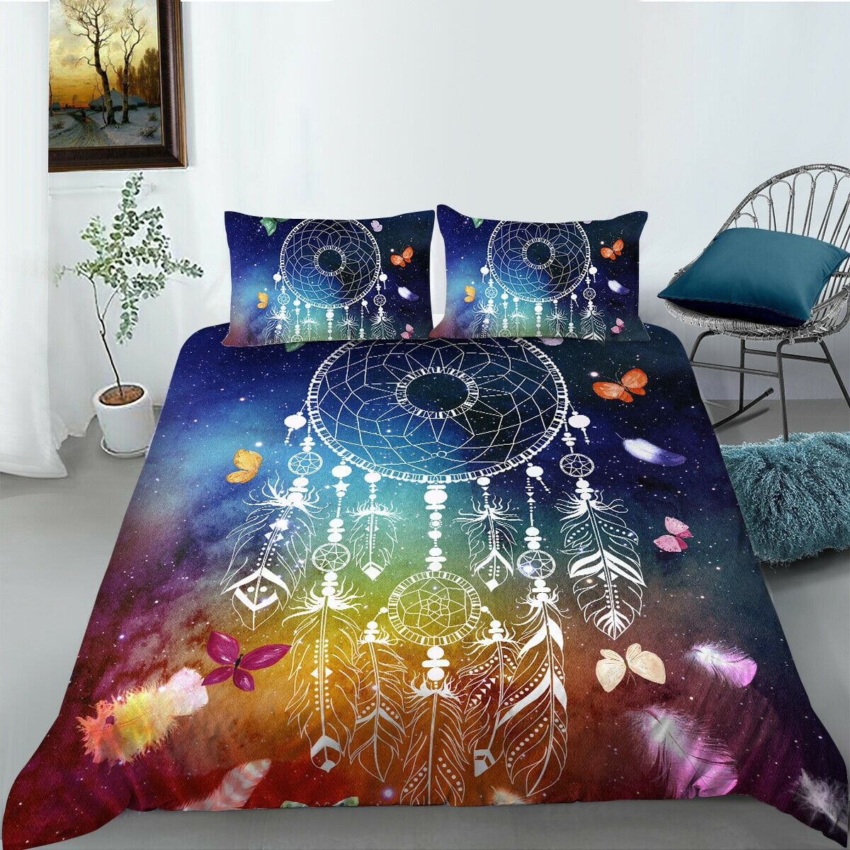 Hot Sale Vintage Quilt Cover Set 3D Dream Catcher Printed Home