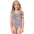 thumbnail image 2 of Traje de baño de mamá y yo Traje de baño Familiar Traje de baño de una Pieza con Volantes Estampados Leopardo - B Niños(6-8 Años) Leopardo - B Niños(6-8 Años) Xishao ropa, 2 of 2