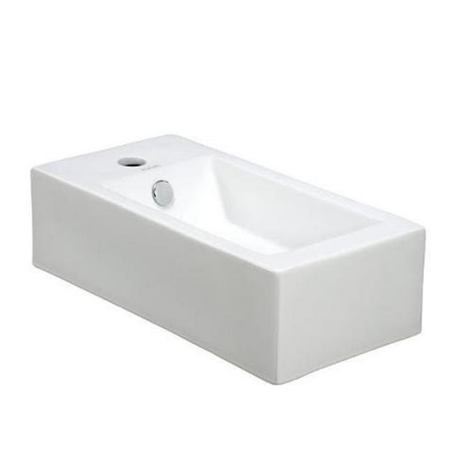 Elanti en Porcelaine Rectangulaire Évier Face Droite