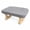 Gray, variant on Bevtee Small Foot Stool, Fabric Ottoman Footstool with Wooden Legs, Footrest Stools with Padded Foam Seat, Grey