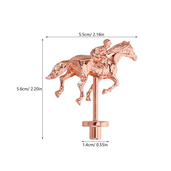 BESTYASH Rose Metal Horse Racing Game Replacement Figures Set, Alloy Decorative Pieces for Board Game Accessories