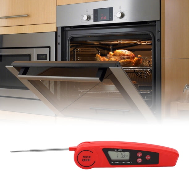 Termómetro Digital Para Carne, Sonda Plegable De 180, Medición 5S, Resistente Al Agua IP66, Termómetro Para Alimentos De Lectura Instantánea Para Cocina