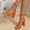Orange, variant on rappy Heel Sandals Square Open Toe Two rap Chunky High Heeled Sandals with Buckle Ankle rap Tie for Women Party Wedding Dress