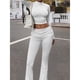 thumbnail image 4 of Camiseta Deportiva de Larga con Cuello Redondo y Pantalones de Yoga para Mujer, Estilo Chic, Ropa Informal Deportiva para Otoño e Invierno. M, 4 of 10